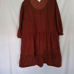 Time and Tru Warm Brown Dress